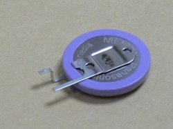 画像1: パナソニック コイン充電池 ML1220 縦型端子付き