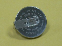 画像1: パナソニック 端子付きコイン電池  CR1632/HEK 