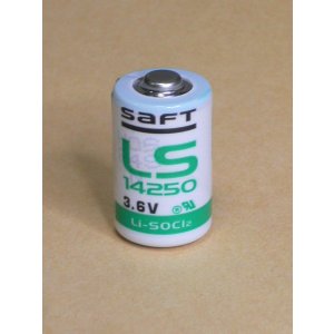 画像: SAFT　1/2AA　リチウム電池　LS14250