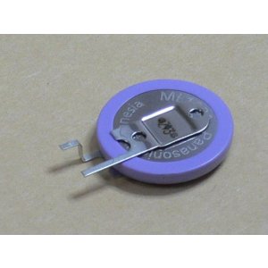 画像: パナソニック コイン充電池 ML1220 縦型端子付き