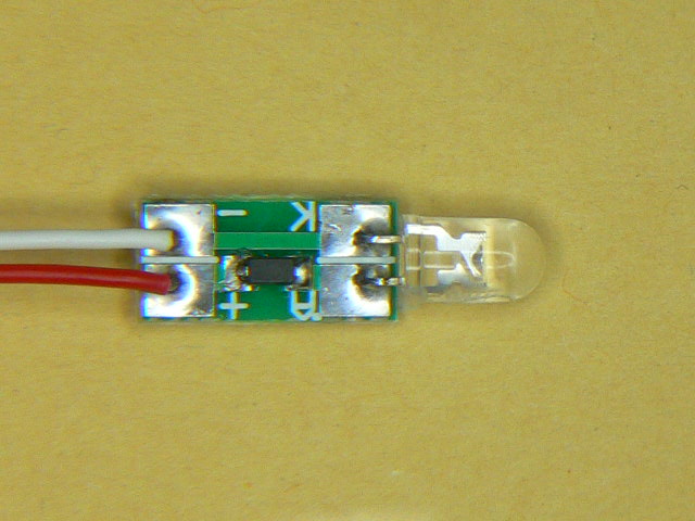 画像: 定電流レギュレータ (CCR) NSI45020 基板 LED用パターン付