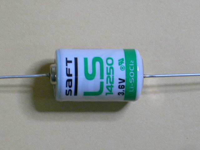 画像1: 【在庫販売】　Saft 1/2AA リチウム電池 リード端子　LS14250-AX　