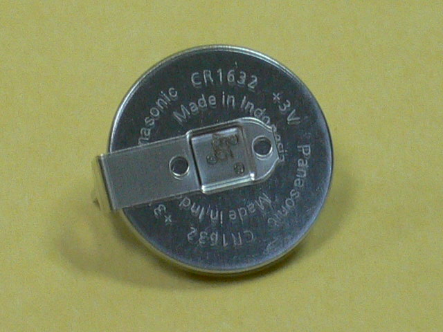 画像1: パナソニック 端子付きコイン電池  CR1632/HEK 